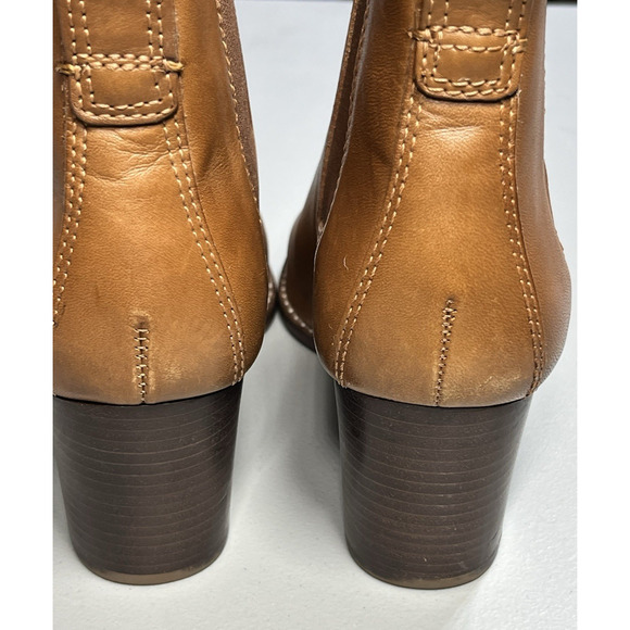 Madewell The Regan Boot in English Saddle Womens 8 Leather Ankle Boots Booties - Picture 6 of 10